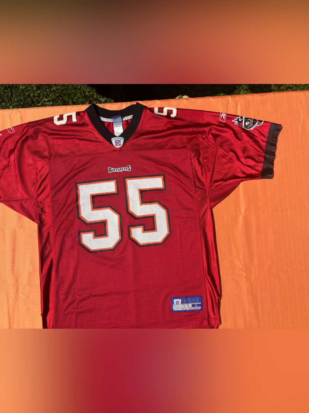 Reebok NFL Tampa Bay Buccaneers #55  Derrick Brooks jersey adult size large